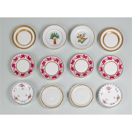 RAYNAUD E C, SPODE, LIMOGES, WILLIAM YEOWARD, 12 piattini