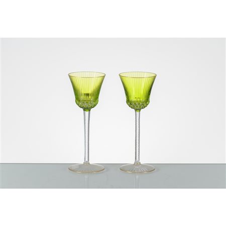 SAINT LOUIS, Due bicchieri Roemer modello “Apollo”