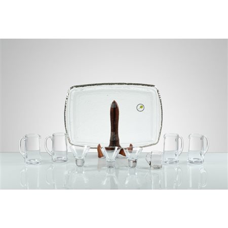 PRODUZIONE INGLESE 2000 ca., Nove oggetti in cristallo