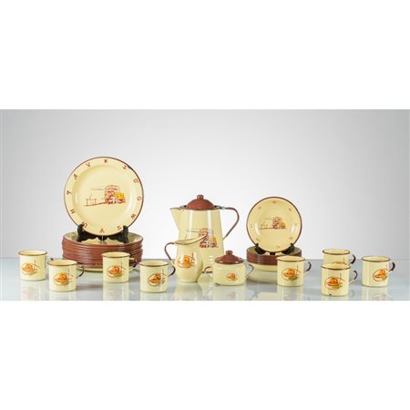 MESSICO, Parte di servizio in latta verniciata