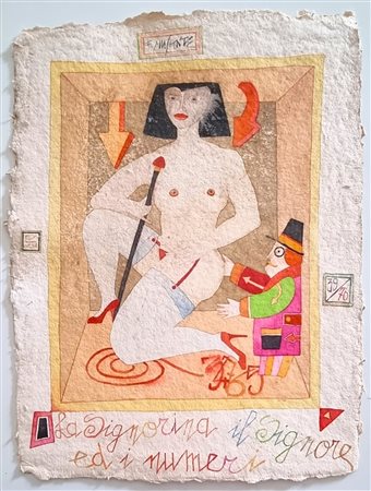 MUSANTE FRANCESCO Genova 1950 "La signorina il signore ed i numeri"