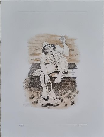 MIGNECO GIUSEPPE Messina 1903 - Milano 1997 "Autostop"