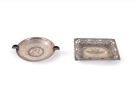 Due posaceneri, late 19th century