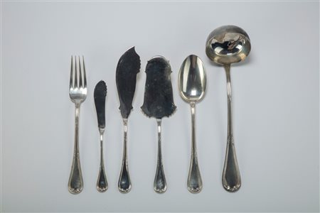 Lotto di posate di servizio, Italy, second half of the 20th century