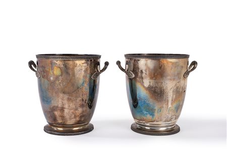 Ricci & C. - Coppia di secchielli da ghiaccio, Italy, second half of the 20th century