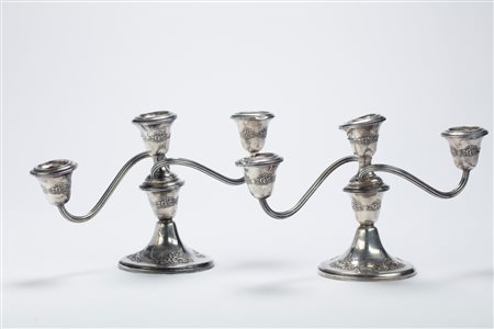 Gorham - Coppia di candelabri, United States, first half of the 20th century