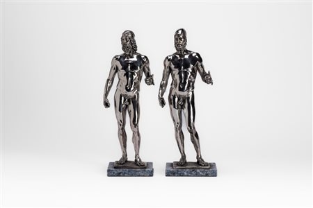 A. Santini - Coppia di sculture, Italy, second half of the 20th century