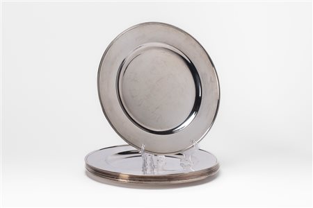 Gruppo di undici sotto piatti, Italy, second half of the 20th century