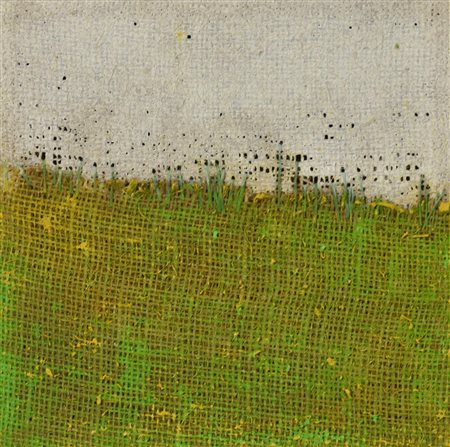 Alessandro Di Cola (1981) PICCOLO VERDE, 2014 tecnica mista su tela di juta,...