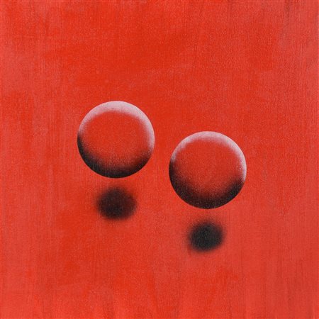 Renato Natale Chiesa (1947) SENZA TITOLO tecnica mista su tela, cm 20x20 firma