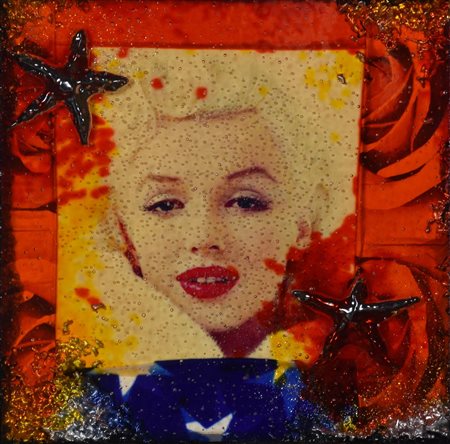 Omar Ronda (1947 - 2017) MARILYN FROZEN, 2014 fotografia e materie plastiche,...