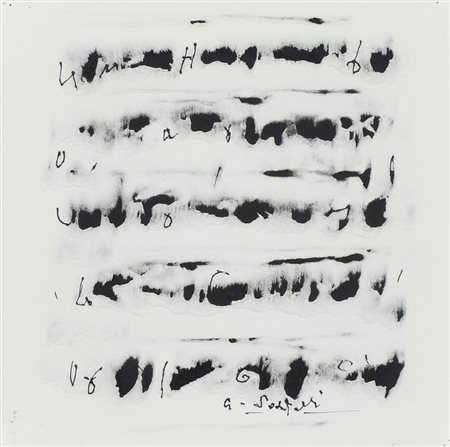 Germano Sartelli (1925 - 2014) SENZA TITOLO, 2007 tecnica mista su cartoncino...