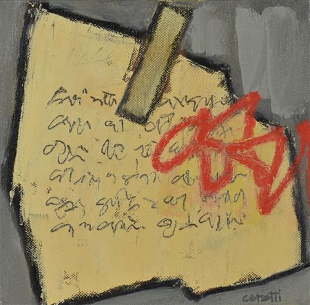 Mino Ceretti (1930) STACCO, 2007 olio su tela, cm 20x20 firma sul retro:...