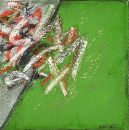 Mino Ceretti (1930) STACCO, 2007 olio su tela, cm 20x20 firma L'opera e'...