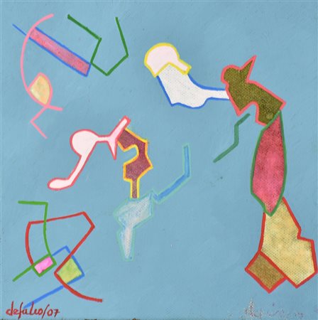 Ciro De Falco (1930) FRAMMENTO 4 PRENDI ME, 2007 acrilico su tela, cm 20x20...