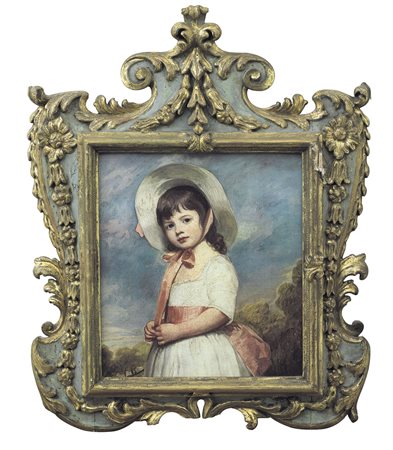 CORNICE CORNICE IN LEGNO SCOLPITO, DIPINTO E DORATO, XVIII SECOLO, a volute...