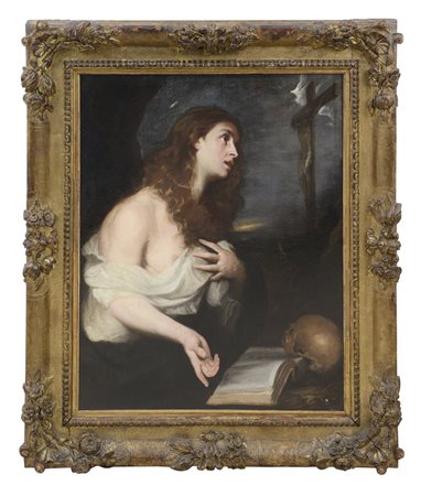 CEREZO MATTEO II Burgos 1637 - Madrid 1666Maddalena Olio su tela, cm 104x82;...