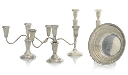 ARGENTI RECENTI LOTTO DI DIVERSI OGGETTI IN ARGENTO, INIZIO XX SECOLO,...