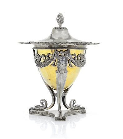 ARGENTI D'EPOCA CONFITURIER IN ARGENTO, MILANO, 1840 CA., ARGENTIERE...