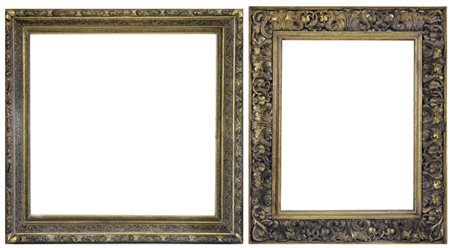 MOBILE DEL XX SECOLO DUE CORNICI, XX SECOLO, una in legno dorato in stile...