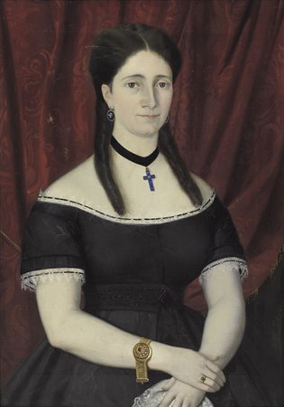 MOSCA MORO PIETRO VINCENZO Rosazza 1800 - 1876(attribuito a)Ritratto di...