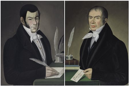 MOSCA MORO PIETRO VINCENZO Rosazza 1800 - 1876(attribuito a)Ritratto di...