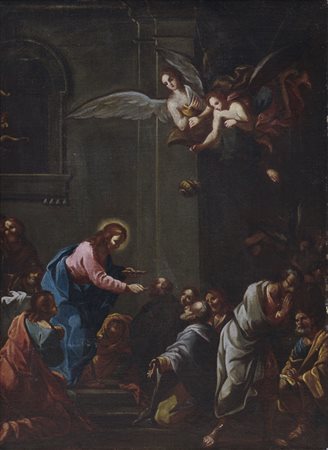 FRANCESCHINI MARCANTONIO 1648 - 1729(ambito di) Cristo che dà la comunione...