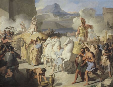 CAMUCCINI VINCENZO Roma 22/02/1771 - Roma 02/09/1844L'arrivo trionfale di...