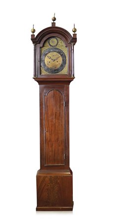 RENOUF EDOUARD Jersey 1748 - 1770OROLOGIO A COLONNA, FIRMATO "EDW. RENOUF...