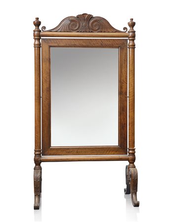 MOBILE DEL XIX SECOLO PSICHE IN NOCE, XIX SECOLO, specchio rettangolare...