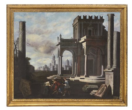 CODAZZI VIVIANO Bergamo 1604 - Roma 1670(attribuito a) Prospettiva...