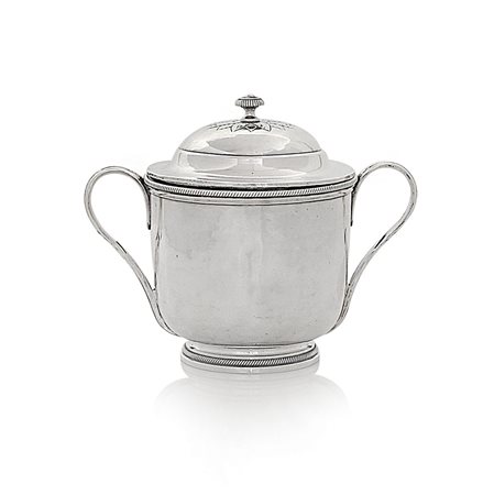 ARGENTI D'EPOCA ZUCCHERIERA CON COPERCHIO IN ARGENTO, PARIGI, 1786-87,...
