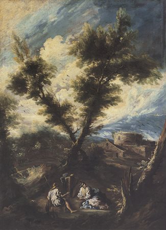 PERUZZINI ANTONIO FRANCESCO Ancona, 1643-1646 - Milano 1724Paesaggio con...