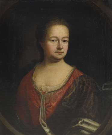 PITTORE DEL XVIII SECOLO Ritratto di gentildonna 1710Olio su tela, cm...