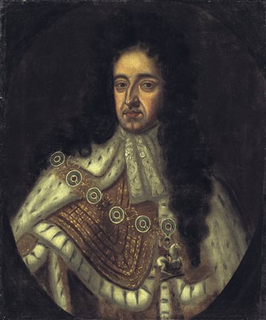 SCUOLA INGLESE DEL XVII SECOLO Ritratto di re Guglielmo III d'Inghilterra,...