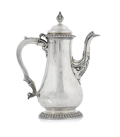 ARGENTI D'EPOCA CAFFETTIERA GIORGIO III IN ARGENTO, LONDRA, 1763, ARGENTIERE...