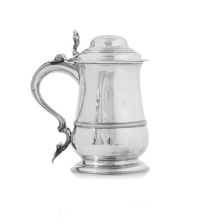 ARGENTI D'EPOCA TANKARD GIORGIO II IN ARGENTO, LONDRA, 1750, ARGENTIERE...