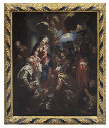 DANDINI PIETRO Firenze 12/04/1646 - 1712(attribuito a) La visita dei MagiOlio...