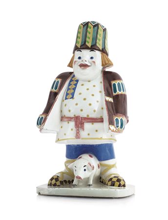 LENCI RARO GRUPPO IN CERAMICA, LENCI, ANNI '30, PROBABILMENTE S.VACCHETTI E...