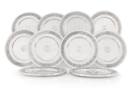 TIFFANY & CO. DODICI SOTTOPIATTI IN ARGENTO, TIFFANY & CO., INIZIO XX SECOLO,...