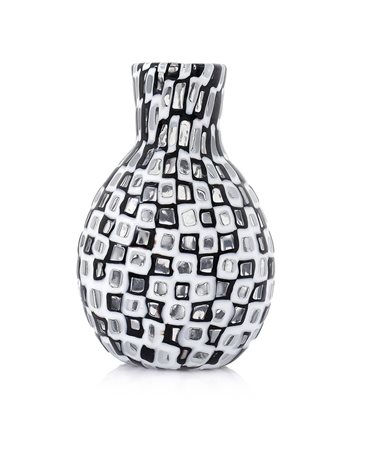 VENINI VASO "OCCHI" IN VETRO, VENINI, T.SCARPA, 1955 CA., soffiato con...