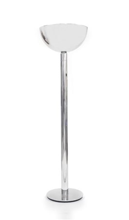 DESIGN LAMPADA IN ACCIAIO CROMATO E VETRO, F.ALBINI E F.HELG PER SIRRAH, 1969...