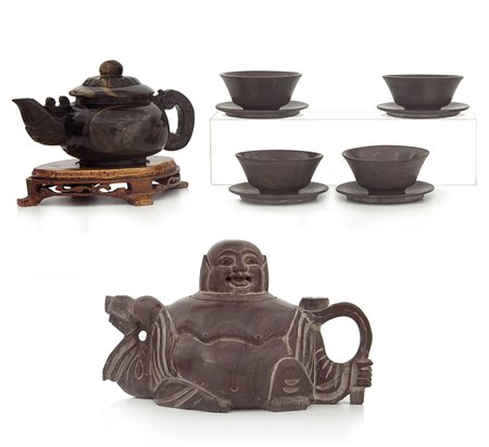 ARTE ORIENTALE LOTTO DI OGGETTI IN PIETRA DURA, CINA, XX SECOLO, composto da...