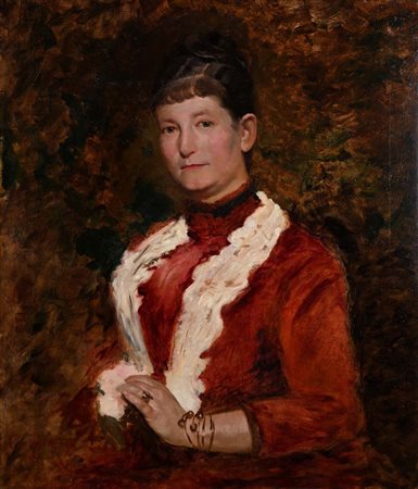 Giacomo Favretto (attribuito a) (Venezia 1849 - Venezia 1887) Ritratto di...