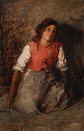 Noè Bordignon (Salvarosa 1841 - San Zenone degli Ezzelini 1920) Ritratto di...