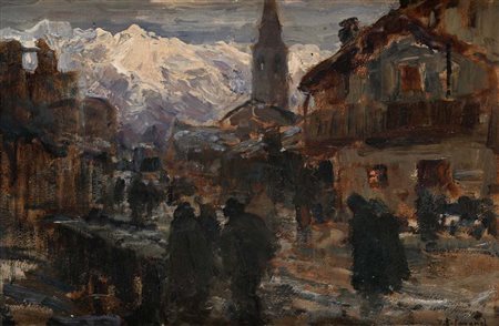 Vittore Antonio Cargnel (Venezia 1872 - Milano 1931) 'Novena di Natale -...