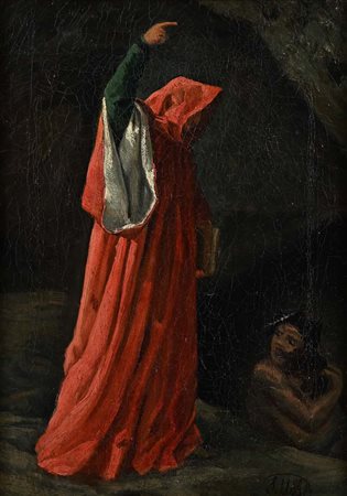 Stefano Ussi (Firenze 1822 - Firenze 1901) Episodio della Divina Commedia...