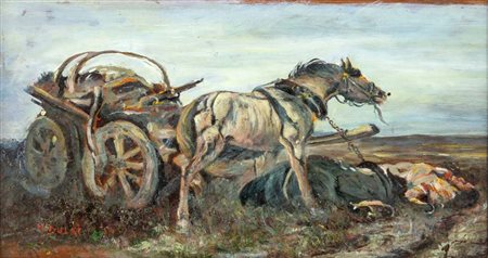 Scuola Italiana del XX secolo () dopo l'agguato firmato in basso a sinistra...