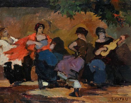 Renato Natali (Livorno 1883 - Livorno 1979) Serenata notturna o Ballata...