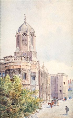 Louis Neville (attivo negli anni dal 1887 al 1920) () Veduta di una città...